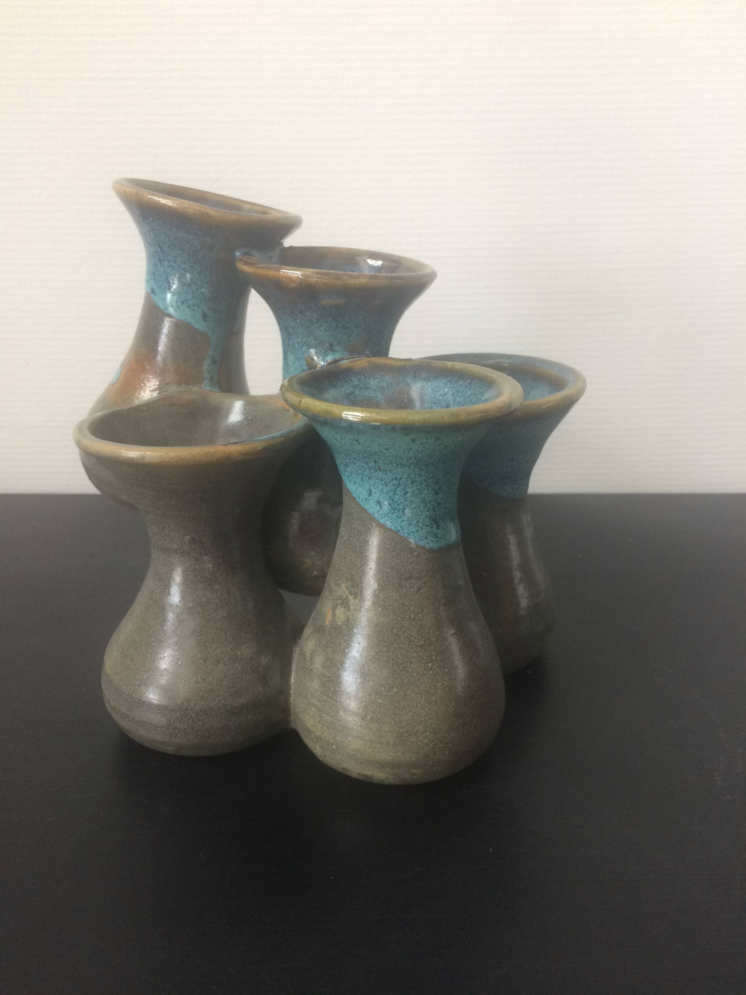 Ceramic vase signed Nika