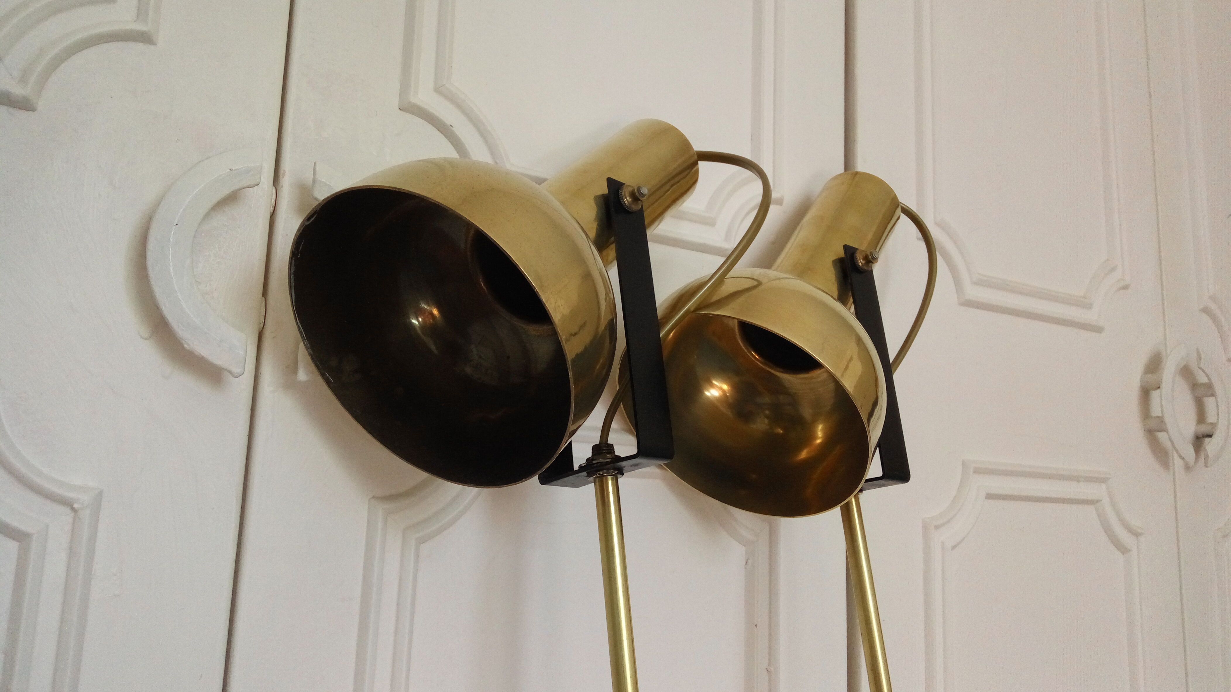 Duo workshop lamp solid brass