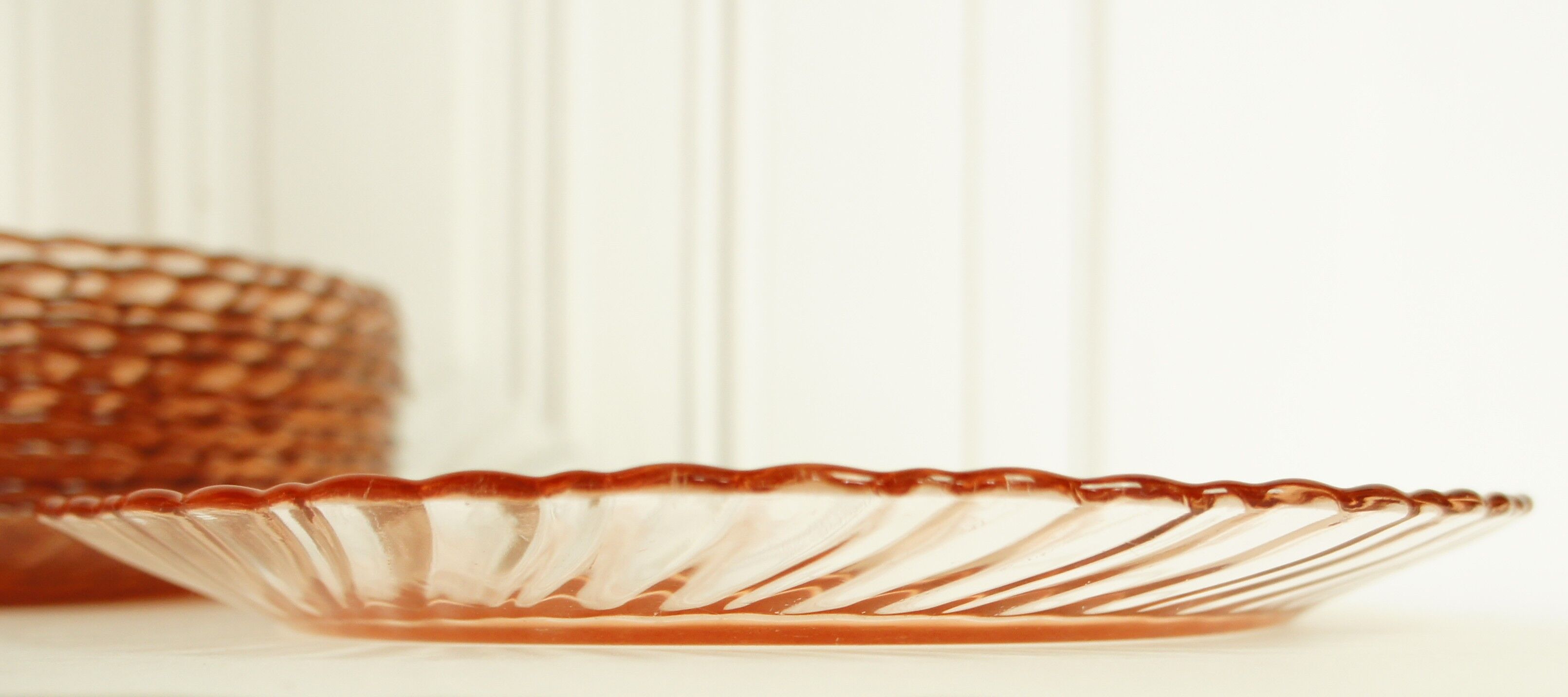 Set of 11 arcoroc France vintage plates