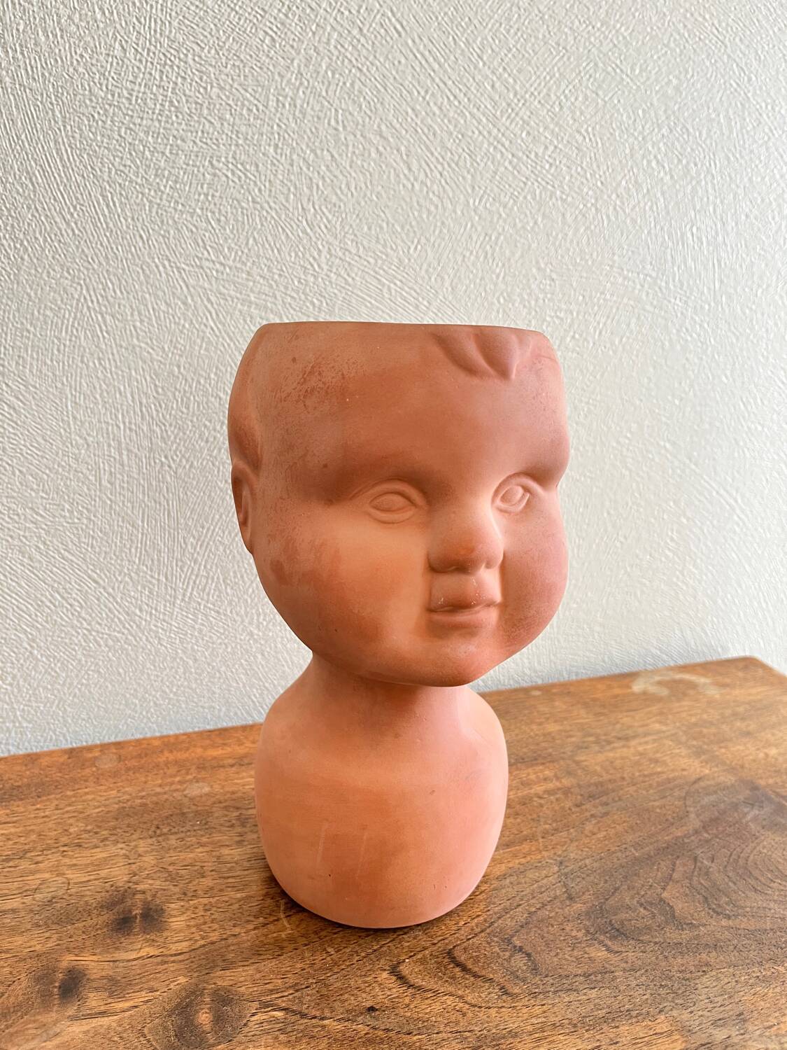 Child face head pot cover