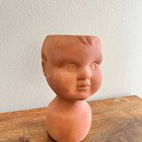Child face head pot cover