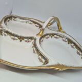 Presentation dish with porcelain compartments