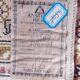 Handmade silk cashmere rug 151x92cm