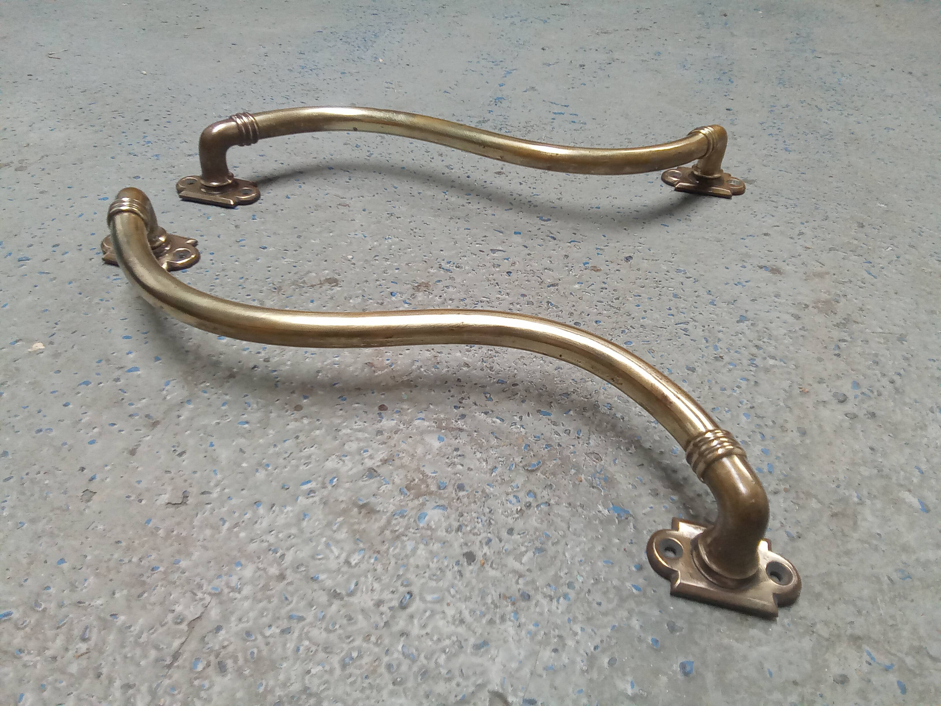 Antique brass handles