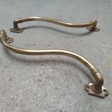 Antique brass handles