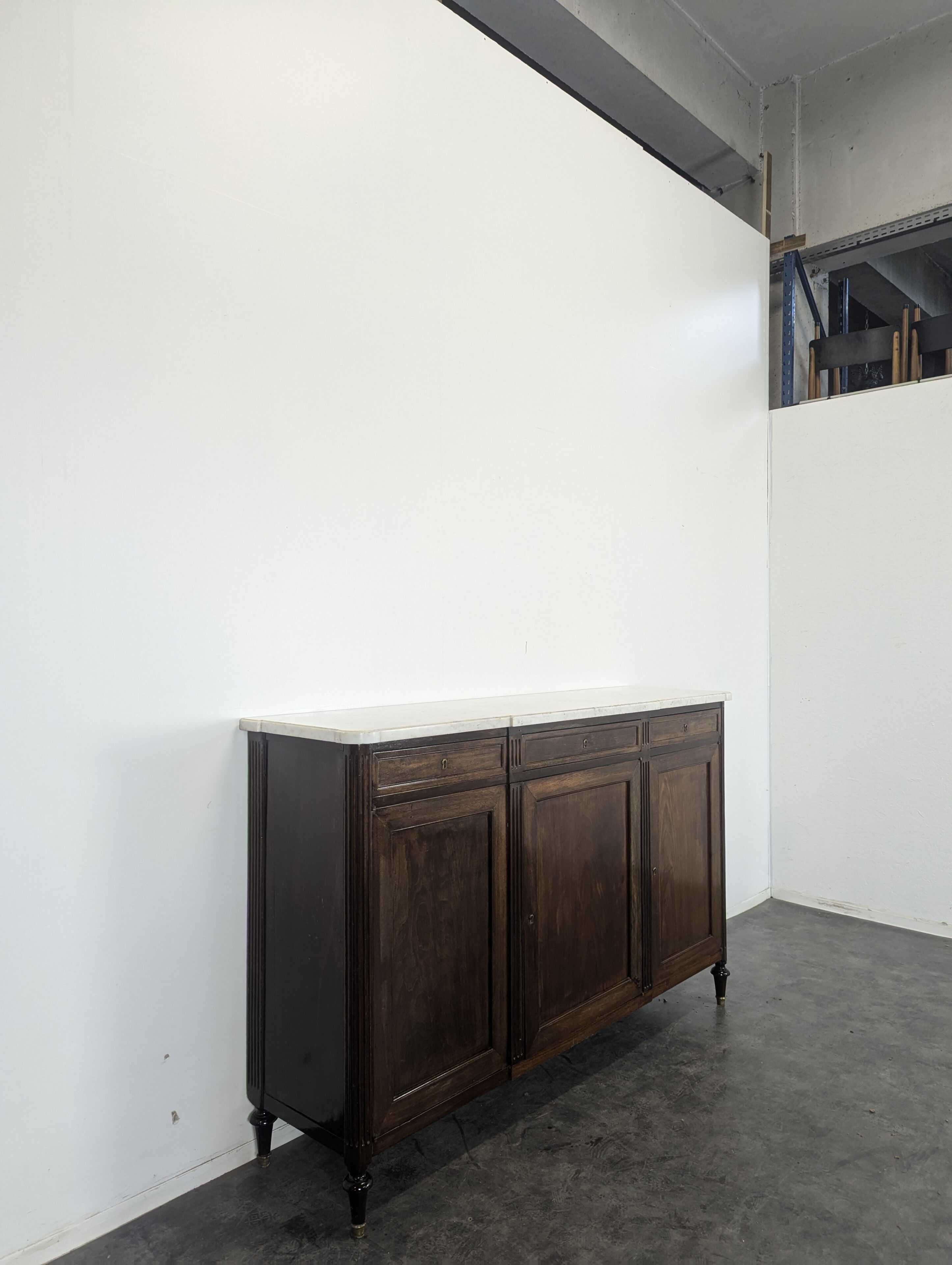 Louis XVI period mahogany sideboard, late 19th century