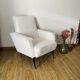 Fauteuil bouclette blanc