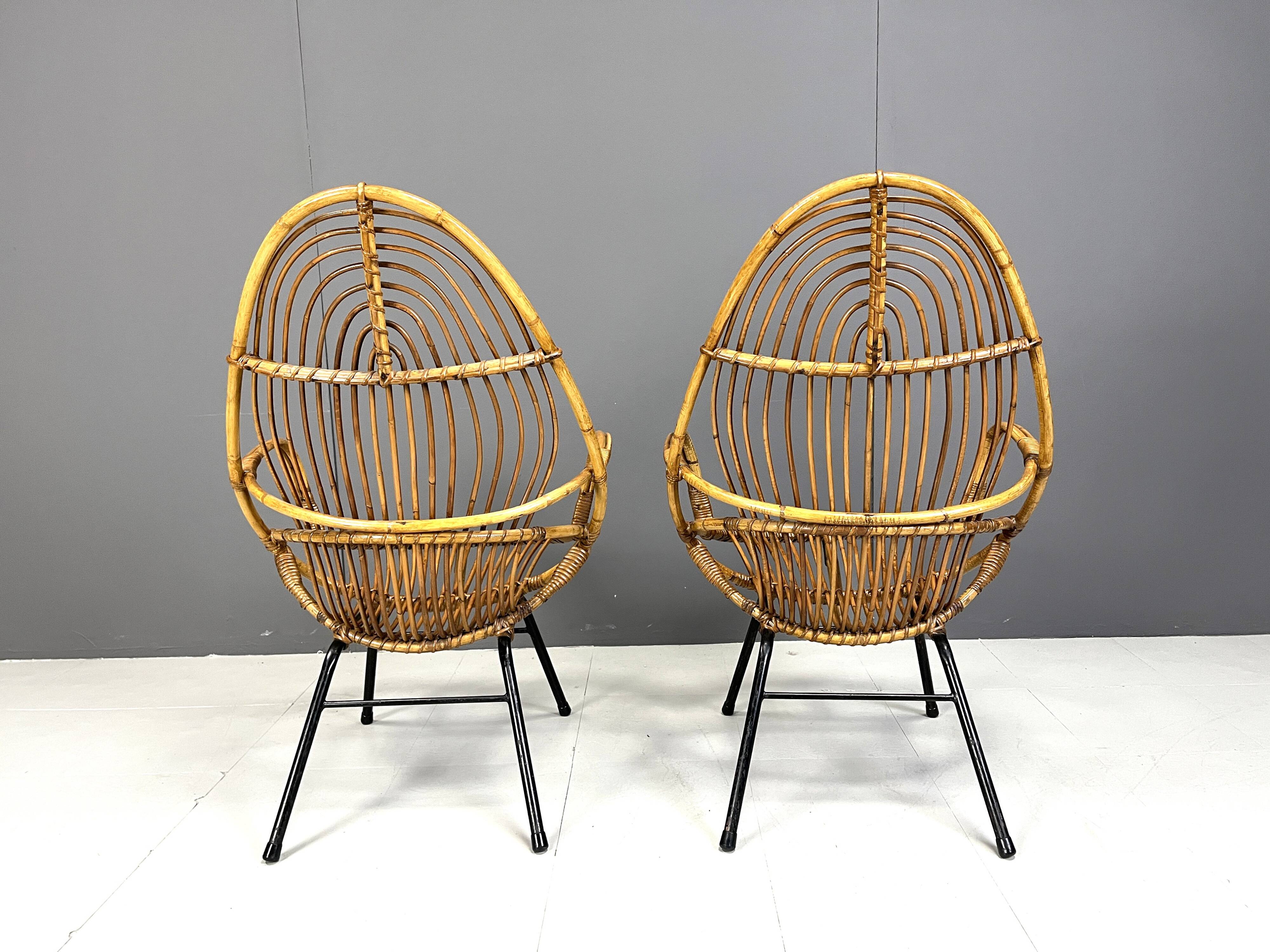 Pair of Mid-Century chairs by Rohé Noordwolde, 1960's, Netherlands