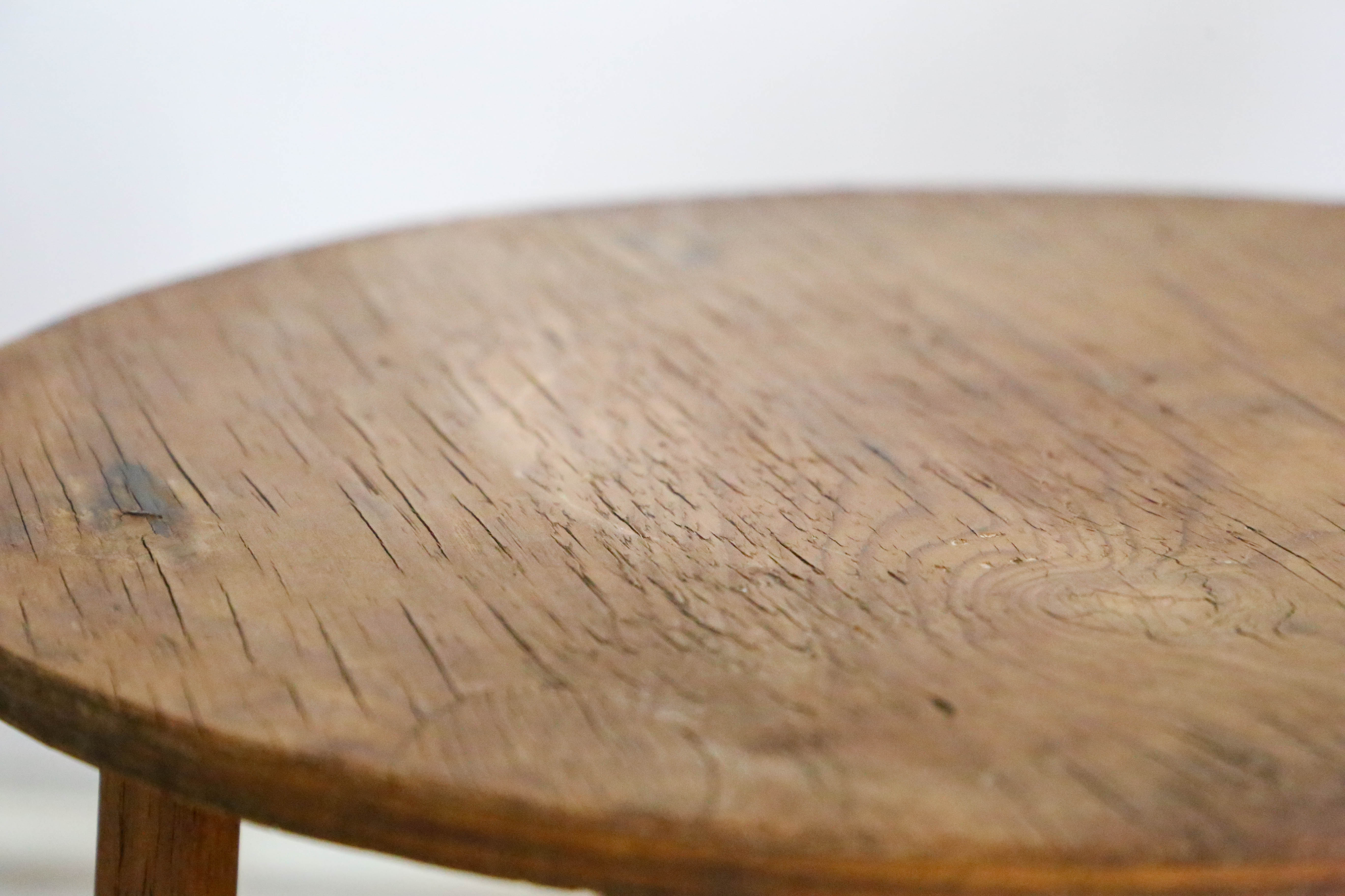Rustic wooden side table, vintage