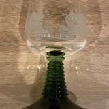 Set of 4 glasses of white wine from Alsace