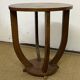 Art deco wooden pedestal table / side table