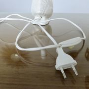 Lampe " coquillage " Italy en céramique craquelée années 70 80