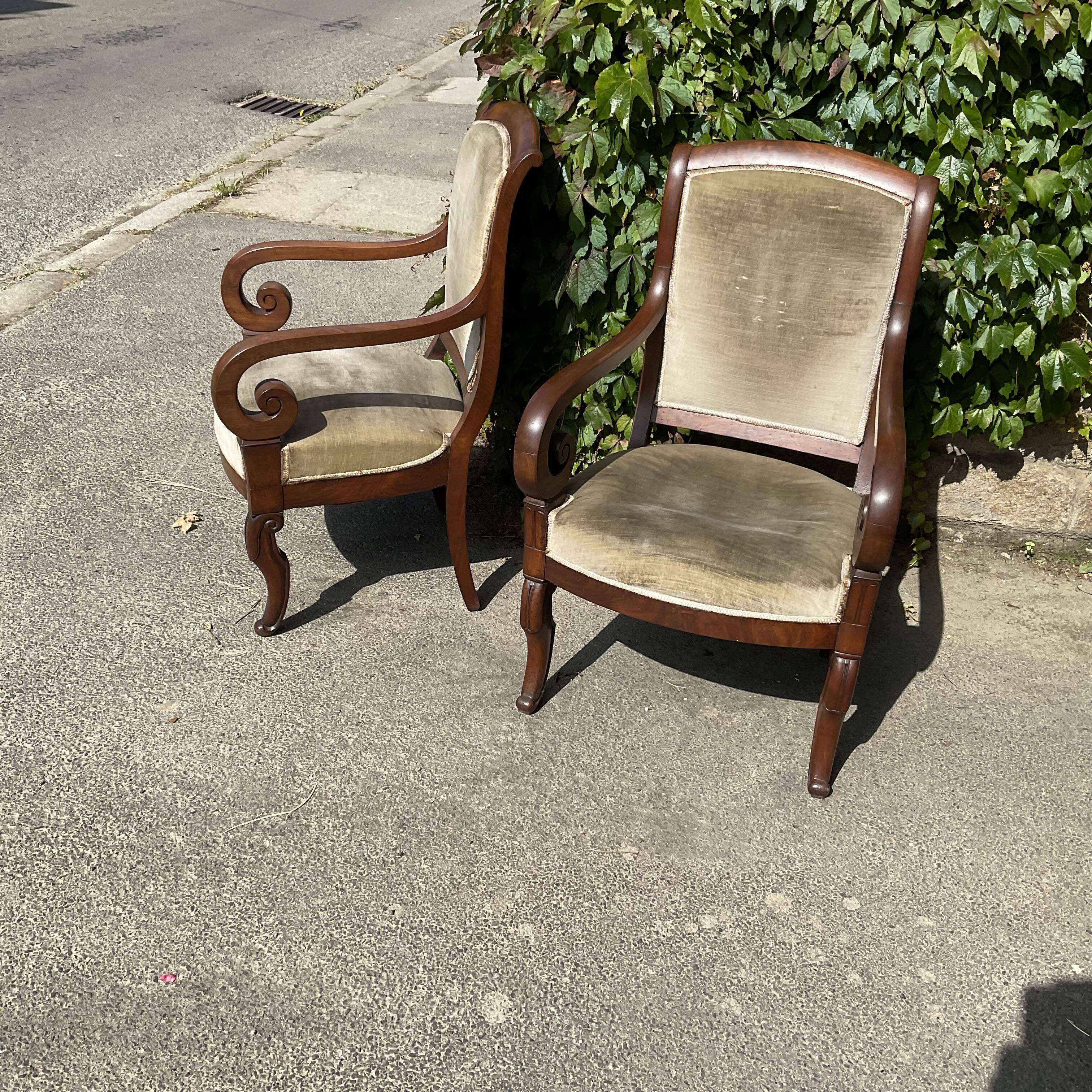 Pair of armchairs