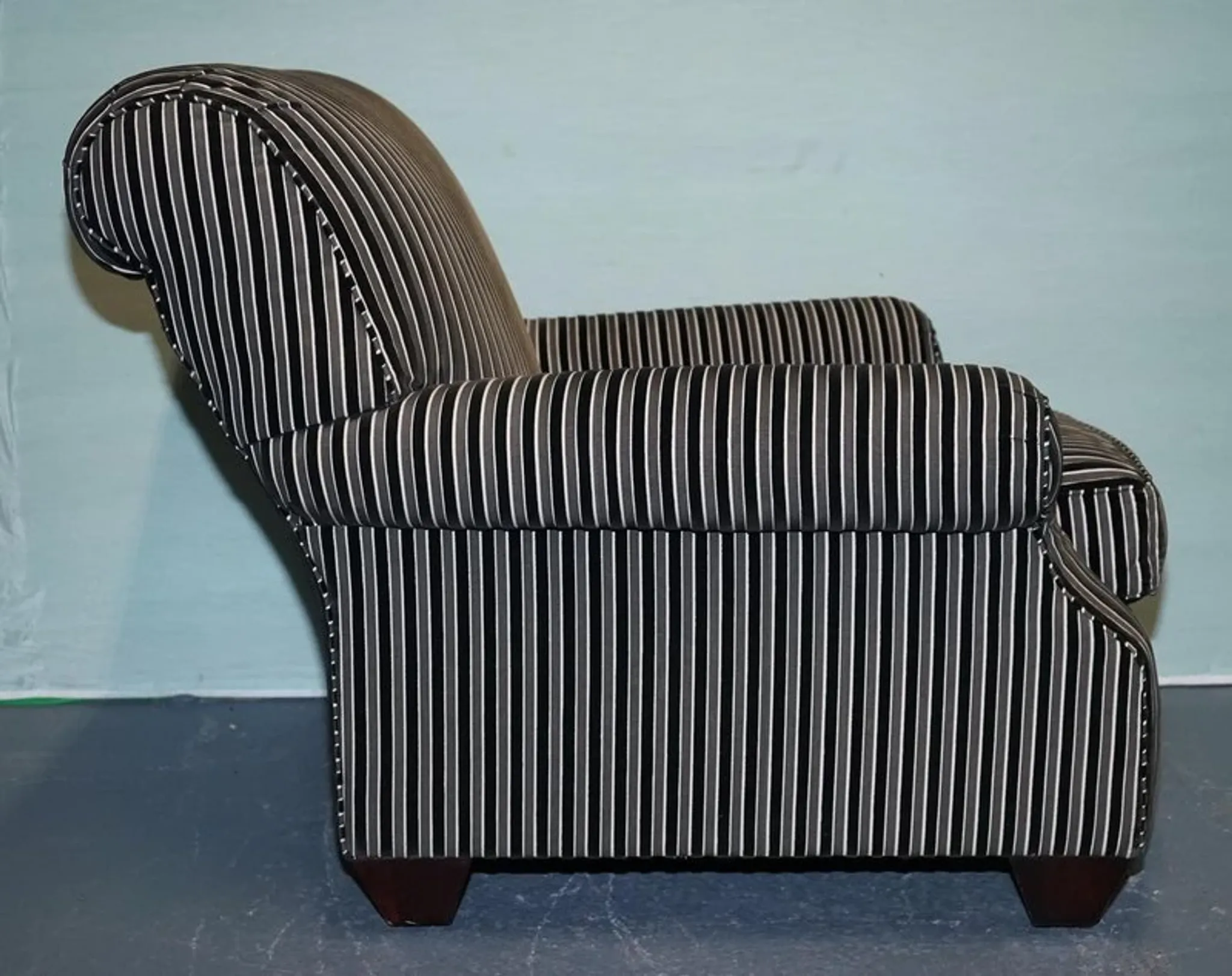 Vintage Striped Chair by Ralph Lauren for Henredon