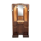 Art Deco Coat Rack in Walnut Burl