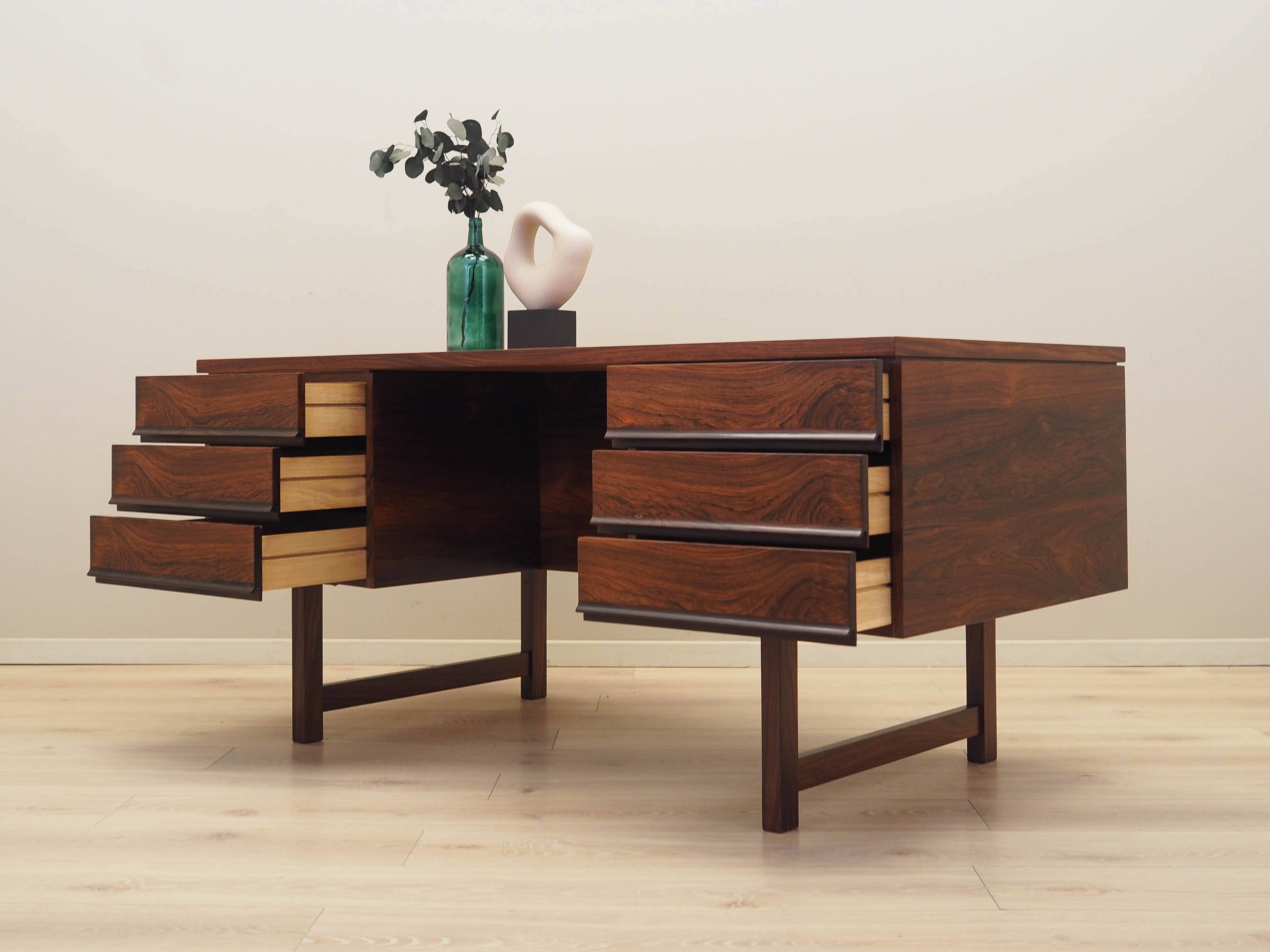 Rosewood desk, Danish design, 1970s, production: Denmark