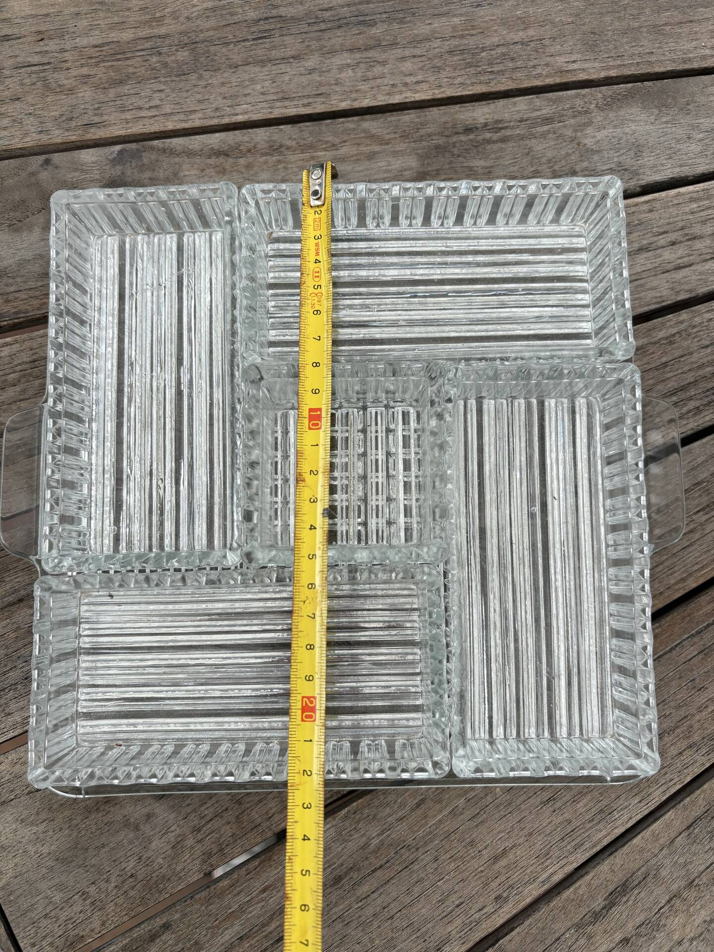 Plateau en verre apéritif