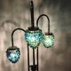 Lampadaire  cascade « Grappes de raisins » en verre multicolore
