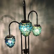 Lampadaire  cascade « Grappes de raisins » en verre multicolore