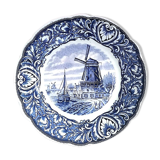 Decorative porcelain wall plate st. Delft at the mill