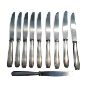 Série de 10 couteaux - inox