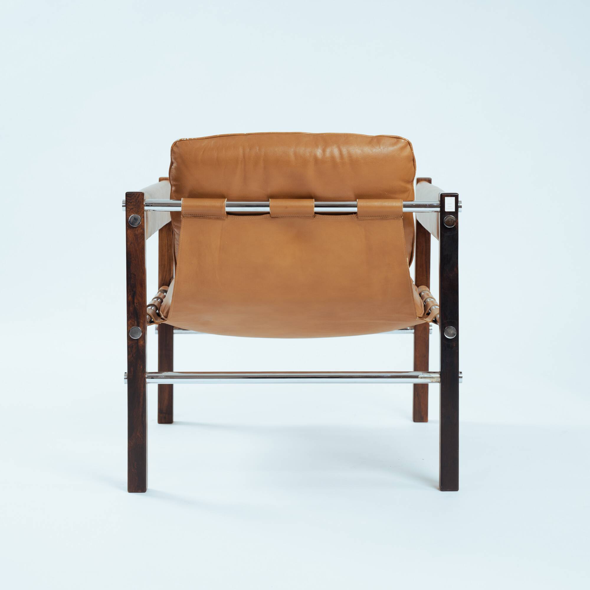 Armchair in Jacaranda Wood and Leather by Celina Decorações, Brazil, 1950s