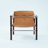 Armchair in Jacaranda Wood and Leather by Celina Decorações, Brazil, 1950s