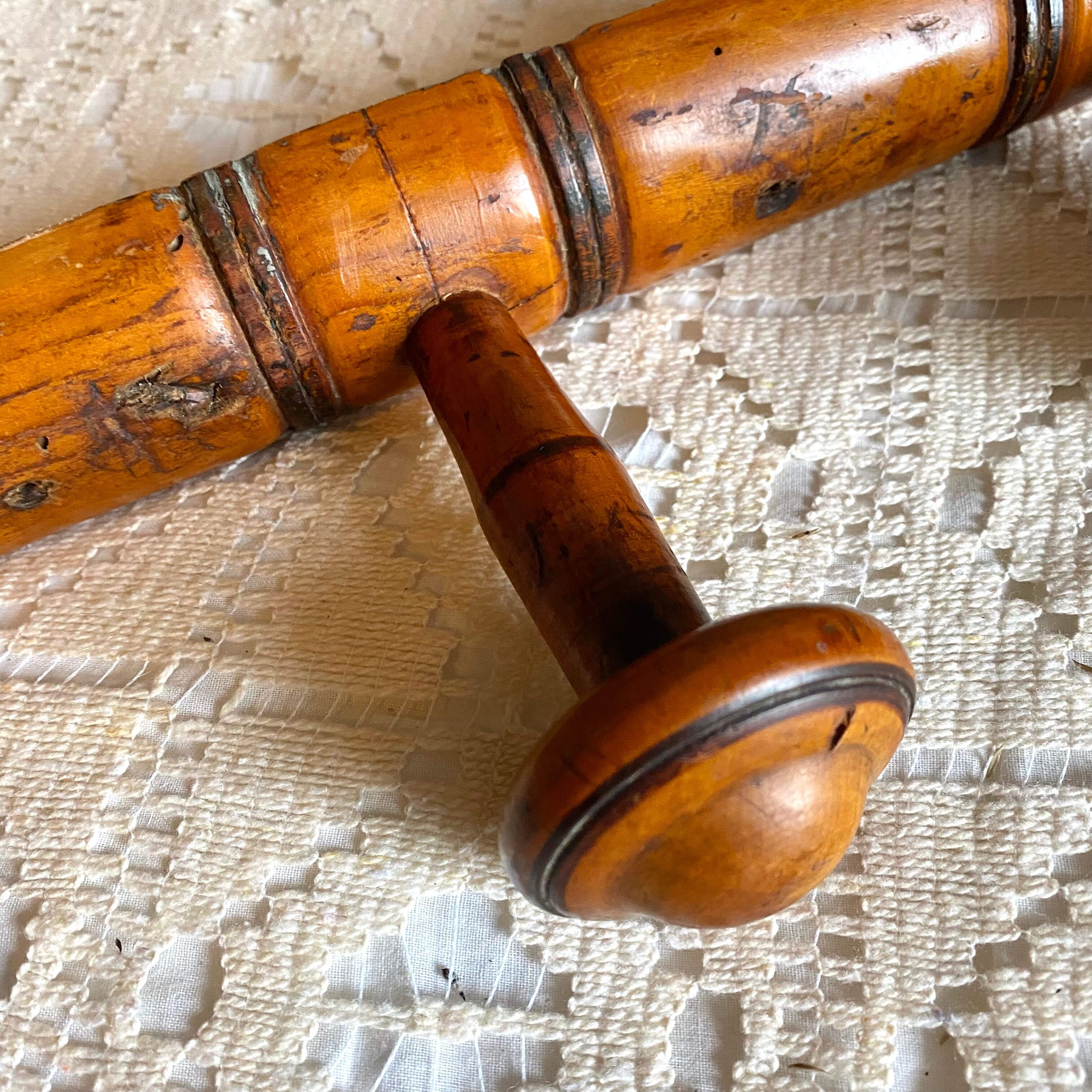 Antique wall coat rack