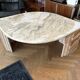 Water droplet marble coffee table design from the 70s.