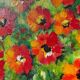 Bouquet de fleurs huile sur toile tableau