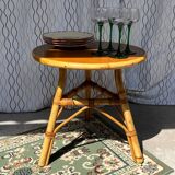 Petite table en rotin