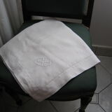 white métis pillowcases embroidered monogram A S