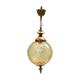 Amber glass suspension with brass