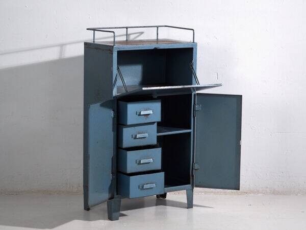 Armoire d’atelier vintage en métal (c.1950)