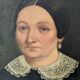 Antique painting vintage portrait bohemian countryside decoration oil on canvas