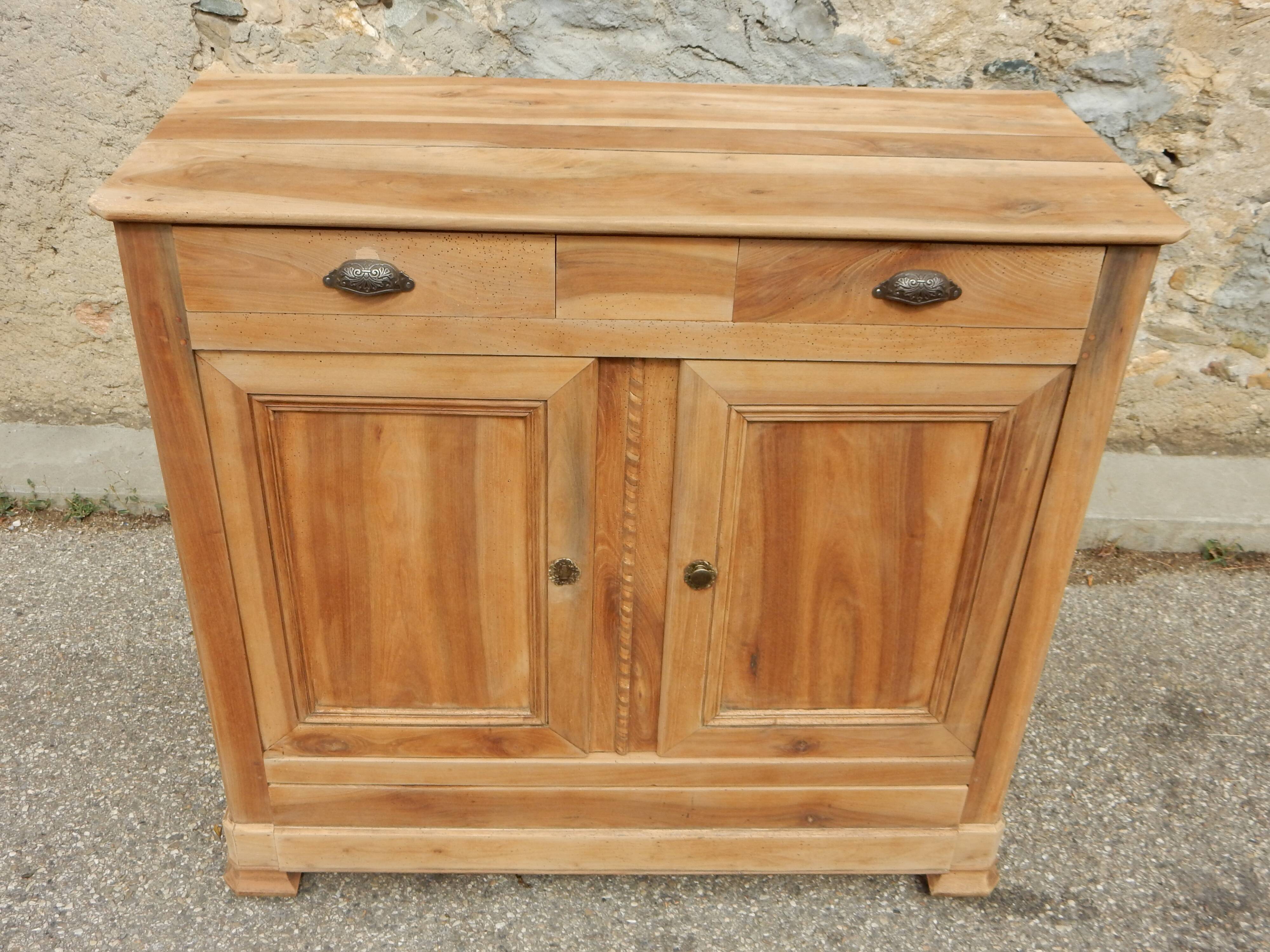 Majestic old walnut country sideboard