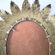 "Sun Mirror" Spanish mirror from the 1960s, made of gold metal.