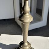 Large antique silver-plated candlestick H29 D10.5