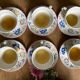 Lot de 6 tasses à thé anglaises  en porcelaine fleuri