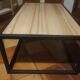 coffee table wood steel