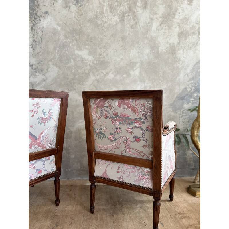 Antique bergère armchairs