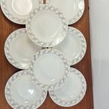 Set of porcelain soup plates