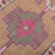 Neutral color handmade runner rug 317x87cm