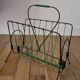 Magazine holder in green scoubidou and black metal from the 60s