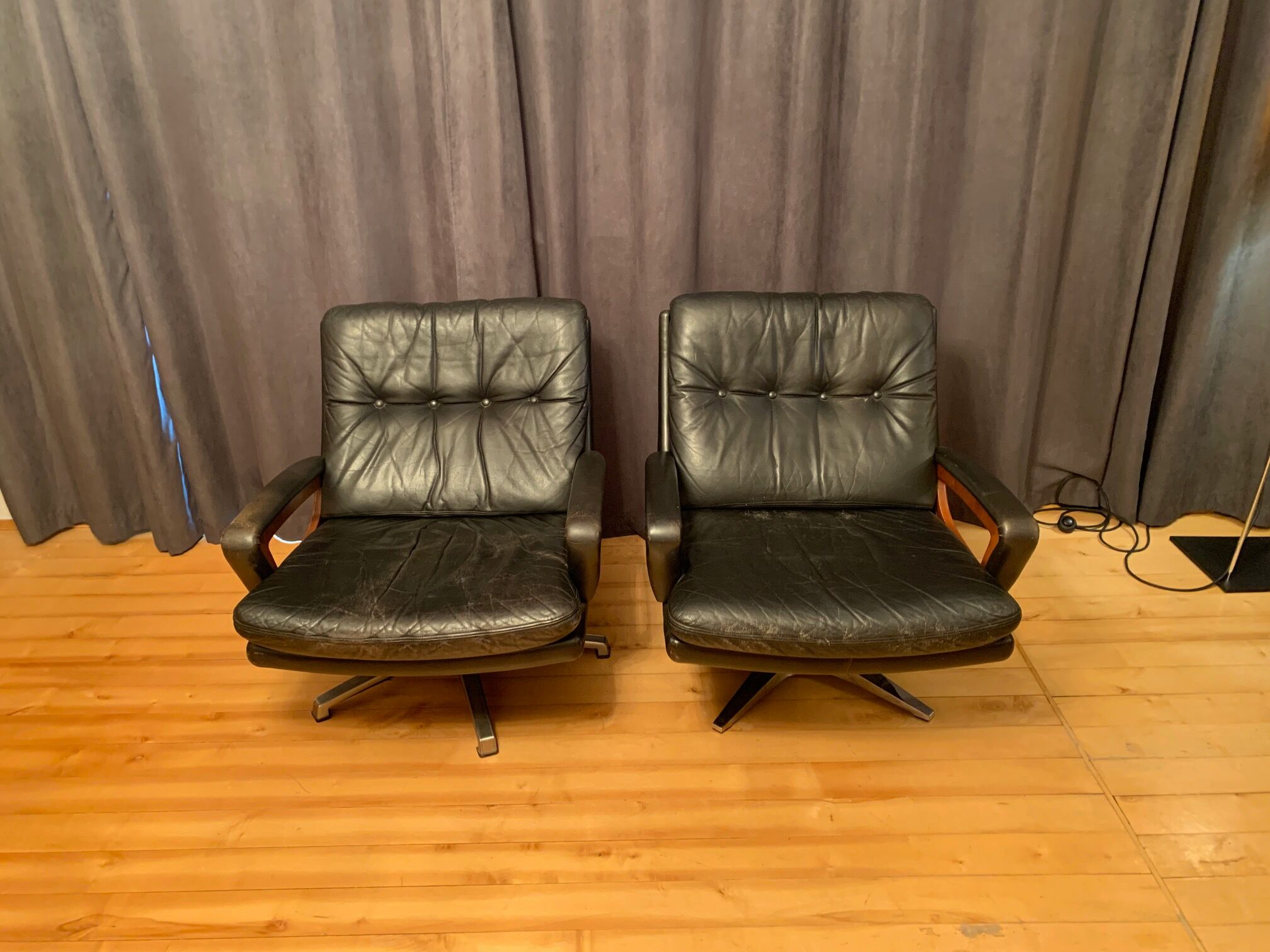 Pair of armchairs by Carl Straub Germany 1960s