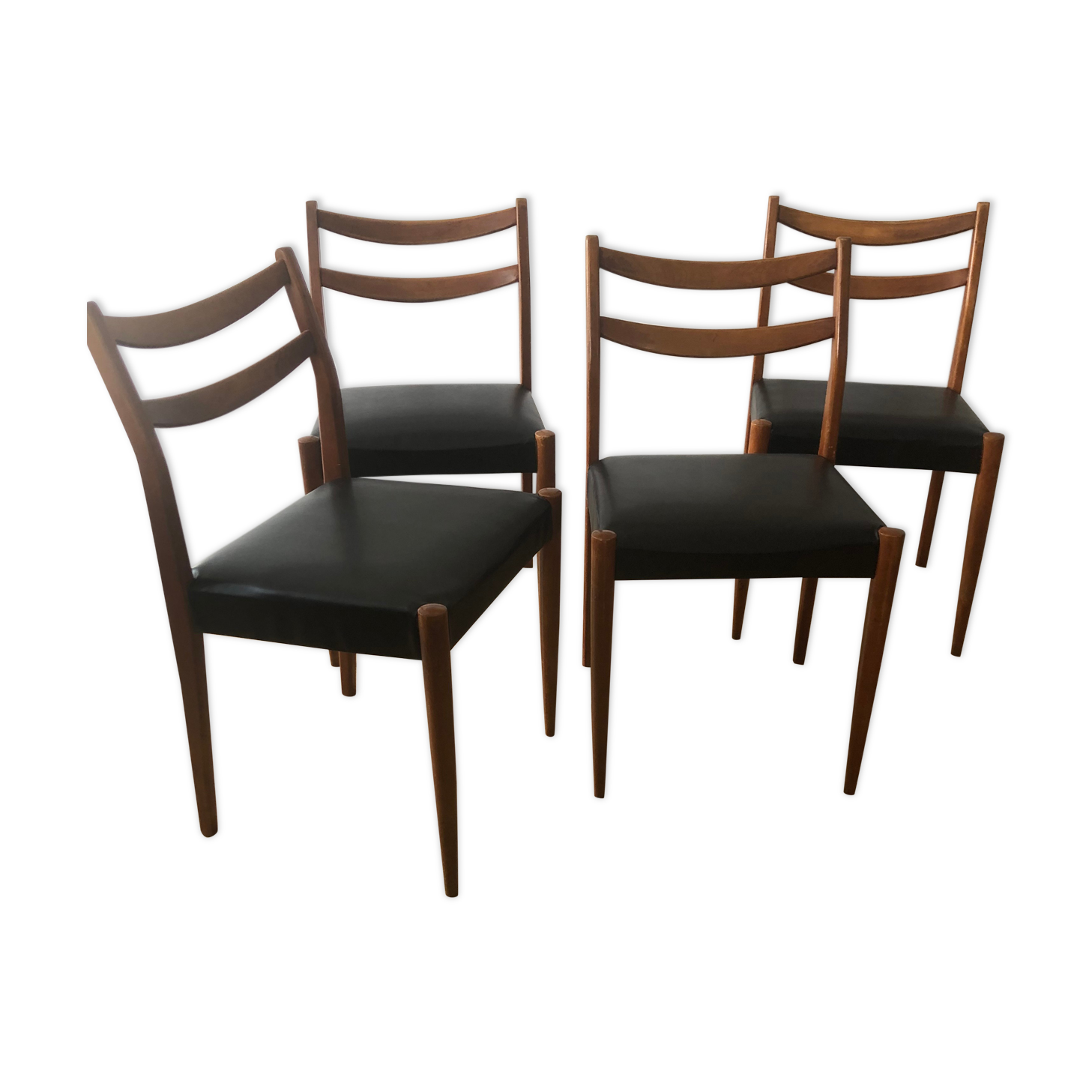 Series 4 vintage chairs Scandinavian style