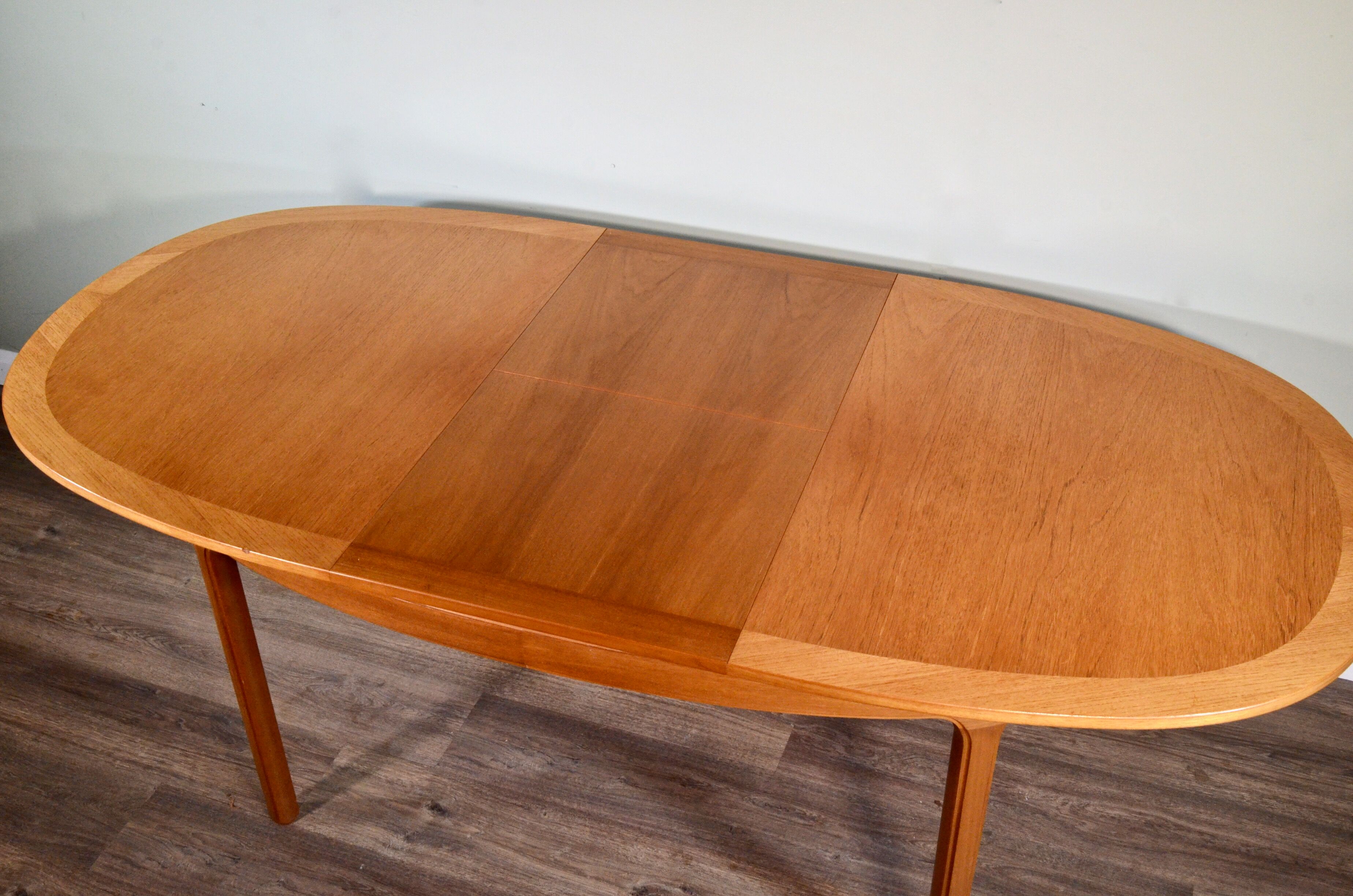 Midcentury nathan oblong teak extending table