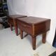 Pair of Scandinavian teak bedside tables from the 1960s.