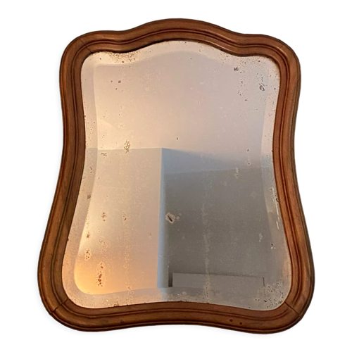 Miroir ancien, cadre bois 19eme