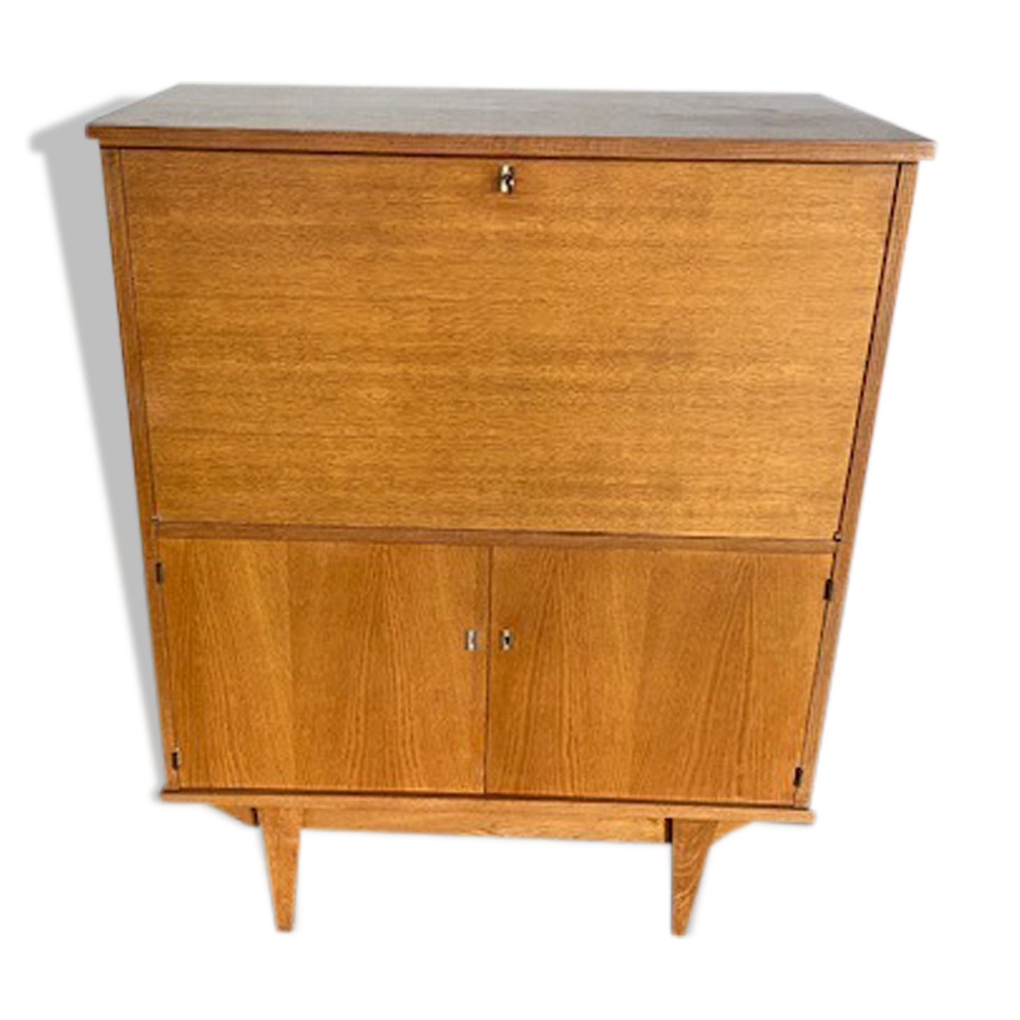 Scandinavian office secretary in vintage teak 50s
